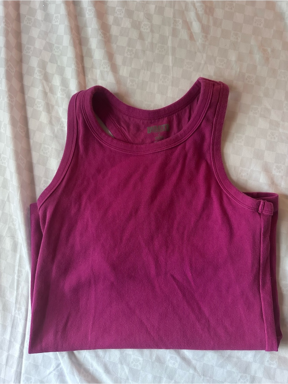 Duluth Trading Co. No-Yank Tank with Built-In Shelf Bra - Berry Pink